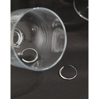 Modern O Shape 925 Sterling Silver Hoop Earrings