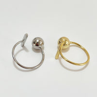 Party TO Shape Adjustable 925 Sterling Silver Ring