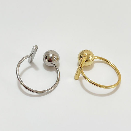 Party TO Shape Adjustable 925 Sterling Silver Ring