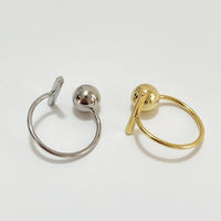 Party TO Shape Adjustable 925 Sterling Silver Ring
