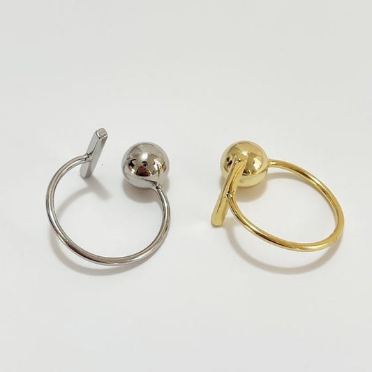 Party TO Shape Adjustable 925 Sterling Silver Ring