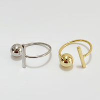 Party TO Shape Adjustable 925 Sterling Silver Ring