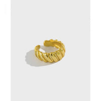 Spiral Pattern Non-Pierced 925 Sterling Silver Earring (Single)