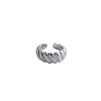 Spiral Pattern Non-Pierced 925 Sterling Silver Earring (Single)