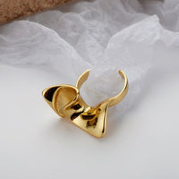 Irregular Twisted Wave Sterling Adjustable Ring