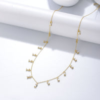 Gold Plated Cubic Zirconia Necklace