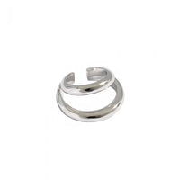 Double Layer Circle Non-Pierced Earring (Single)