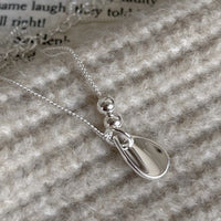 Waterdrop Beads 925 Sterling Silver Necklace