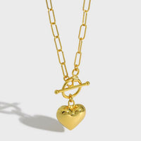 Simple Love Heart 925 Sterling Silver Necklace
