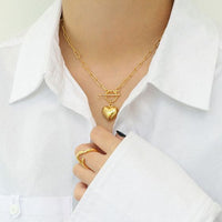 Simple Love Heart 925 Sterling Silver Necklace