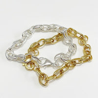 Modern Irregular Curb Chain Bracelet