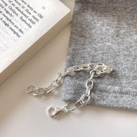 Modern Irregular Curb Chain Bracelet