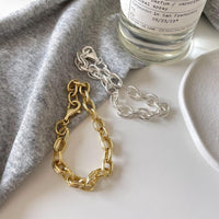 Modern Irregular Curb Chain Bracelet