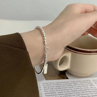 Office Lady Round Beads Bracelet in 925 Sterling Silver