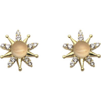 Mini Shining Crystal Star 925 Sterling Silver Stud Earrings