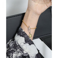 Curb Chain OT Shape 925 Sterling Silver Bracelet