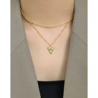 Irregular Love Heart 925 Sterling Silver Necklace