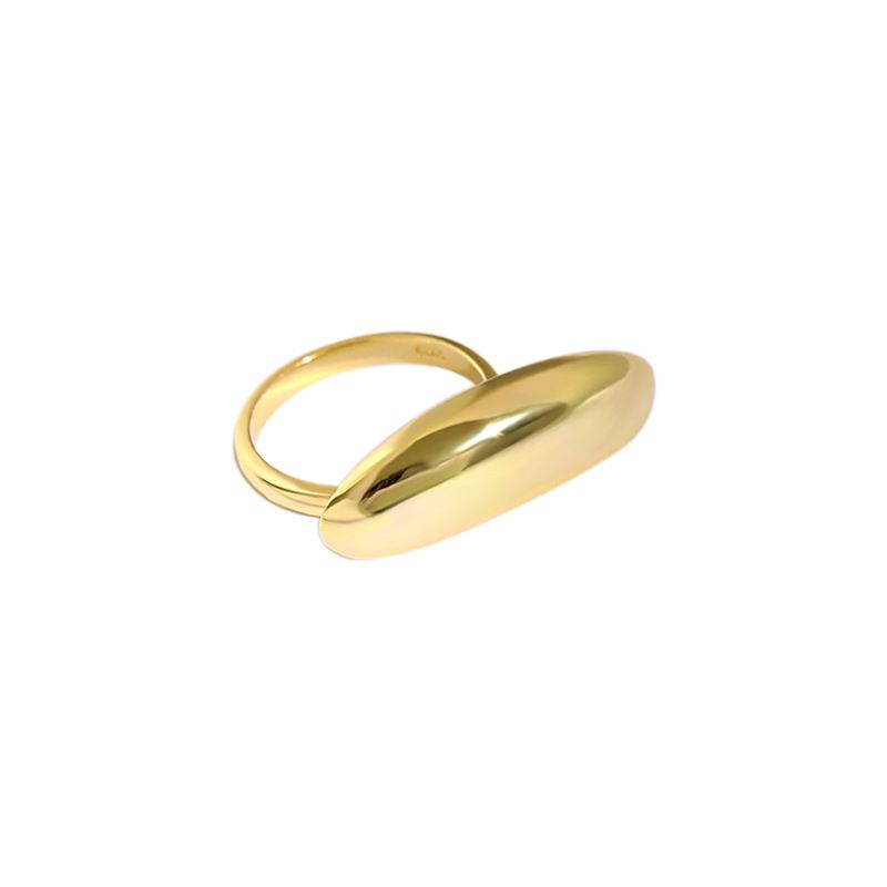 Irregular Geometry 925 Sterling Silver Adjustable Ring