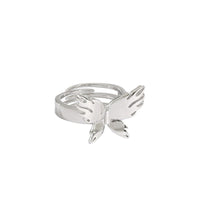 Flying Butterfly 925 Sterling Silver Adjustable Ring