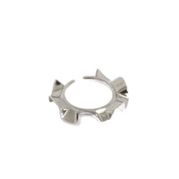 Sunshine Irregular Wave 925 Sterling Silver Adjustable Ring