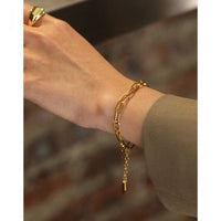 Modern Hollow Chain Bracelet 925 Sterling Silver