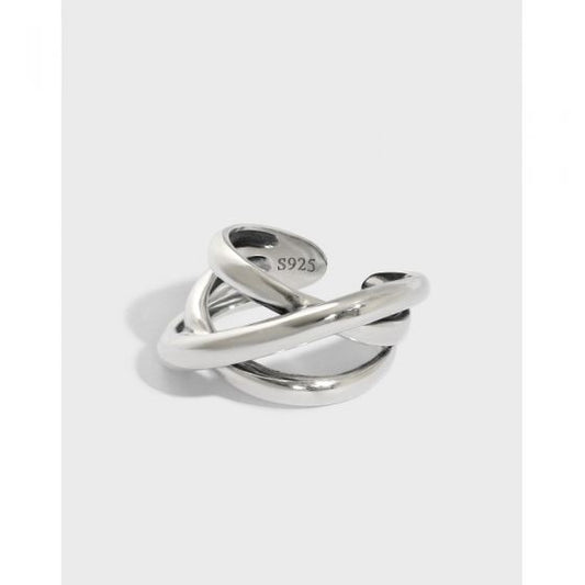 Triple-Line Cross Adjustable Ring