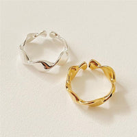 Twisted Wave Adjustable Ring