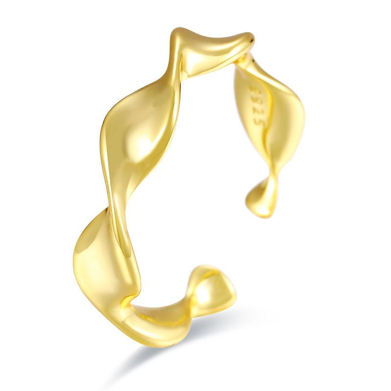 Twisted Wave Adjustable Ring