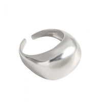 Simple Geometry Arc Round Adjustable Ring in 925 Sterling Silver