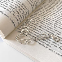925 Sterling Silver Hollow Curb Chain Bracelet