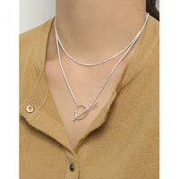 Office Popcorn Chain OT Necklace 925 Sterling Silver