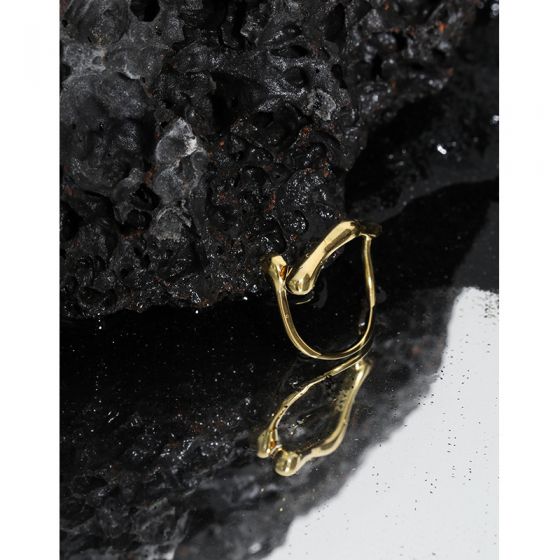 Waterdrop Cross Adjustable 925 Sterling Silver Ring