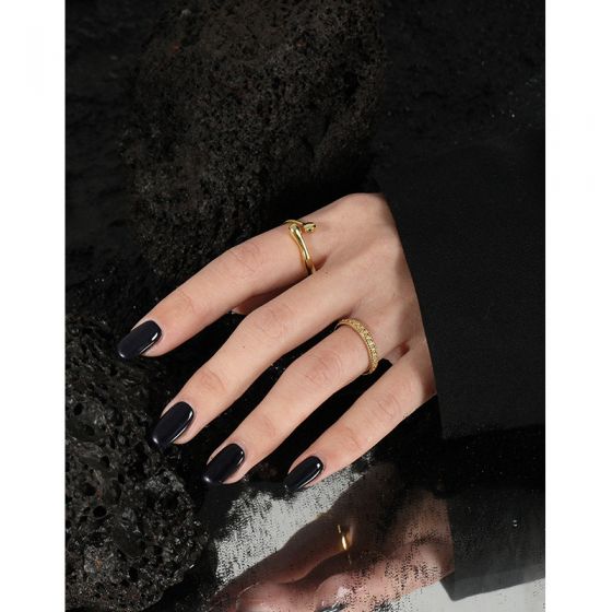 Waterdrop Cross Adjustable 925 Sterling Silver Ring