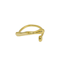 Waterdrop Cross Adjustable 925 Sterling Silver Ring