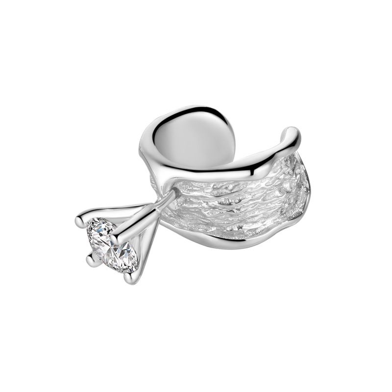 Simple Dangling Crystal Non-Pierced Earring (Single)