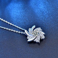 Moissanite Windmill Pendant Necklace