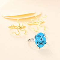 Fashion Claw 925 Sterling Silver Oval Ring Setting