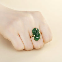 Fashion Claw 925 Sterling Silver Oval Ring Setting