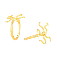Fashion Claw 925 Sterling Silver Oval Ring Setting