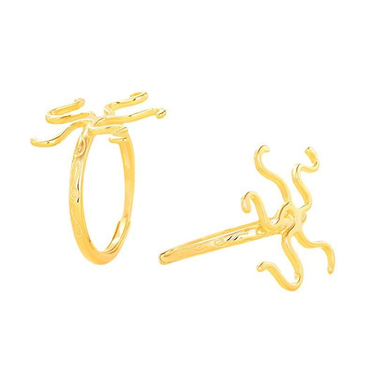 Fashion Claw 925 Sterling Silver Oval Ring Setting