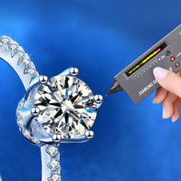 Round Moissanite Crown Adjustable Ring
