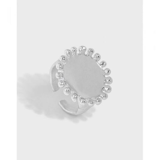 Party Sunflower Sterling Silver Adjustable Ring