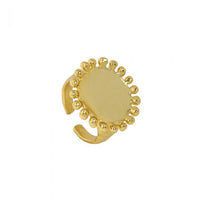 Party Sunflower Sterling Silver Adjustable Ring
