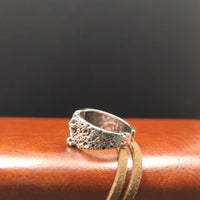 Vintage Flower Cross 925 Sterling Silver Adjustable Ring