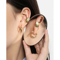 Geometry Ellipse Non-Pierced Earring (Single)