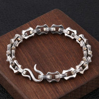 Men's Vintage Bearing Chain Bracelet, 925 Sterling Silver