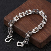 Men's Vintage Bearing Chain Bracelet, 925 Sterling Silver