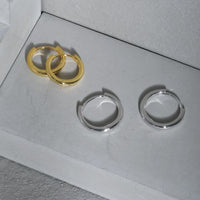 Mini Circle 925 Sterling Silver Huggie Hoops