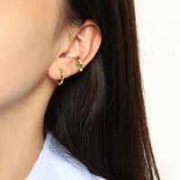 Mini Circle 925 Sterling Silver Huggie Hoops