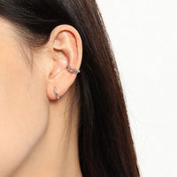 Mini Circle 925 Sterling Silver Huggie Hoops